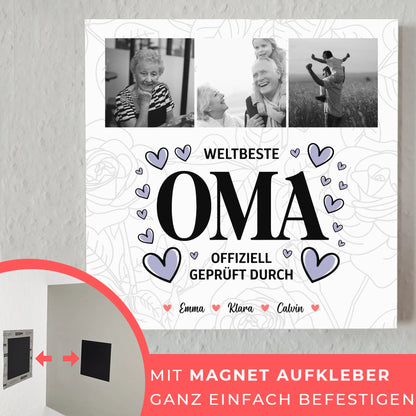 Wandbild Oma Fotocollage Weltbeste Oma Offiziell Geprüft Durch Geschenk 10