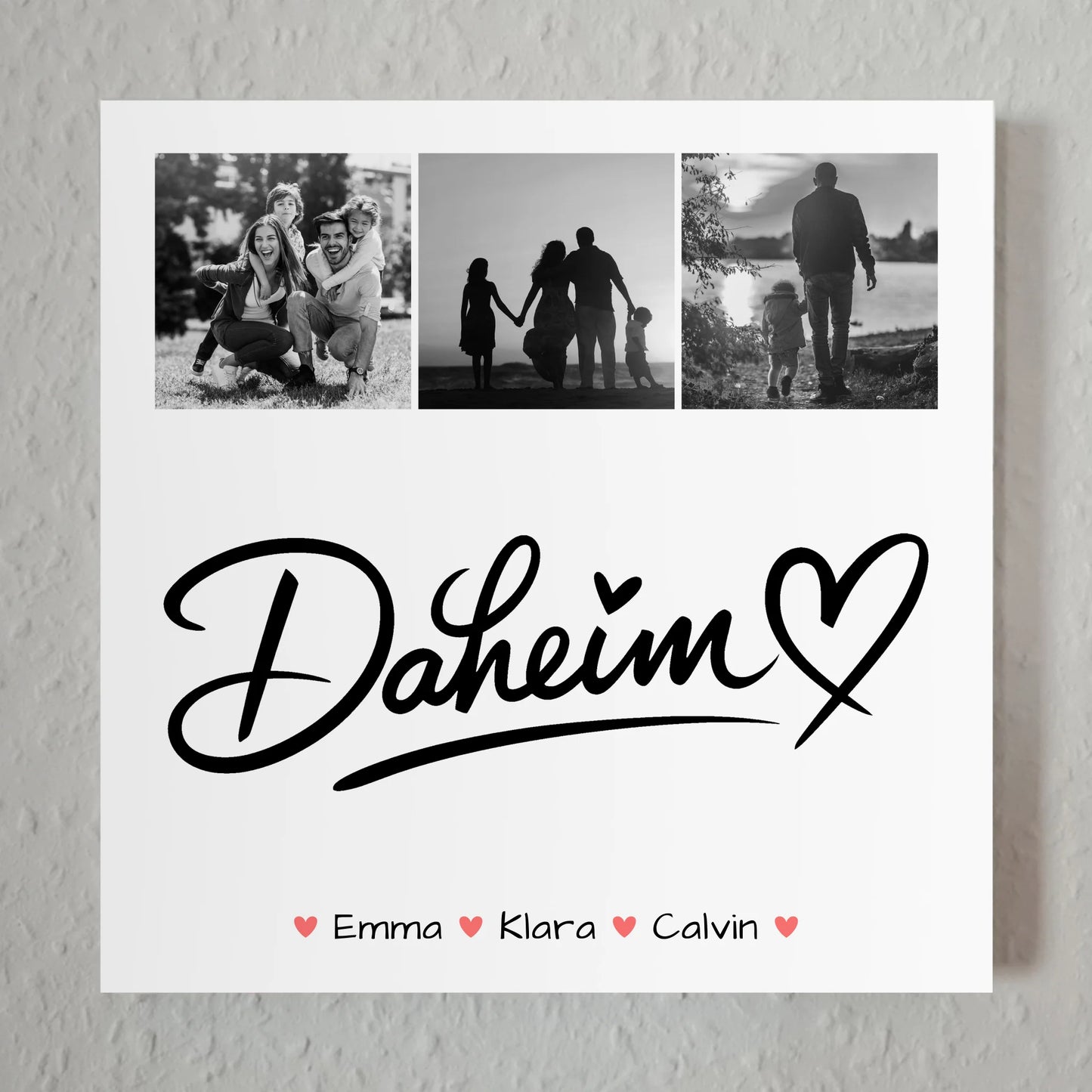 Wandbild Familie Personalisiert Fotocollage Familie Für Dein Daheim 1