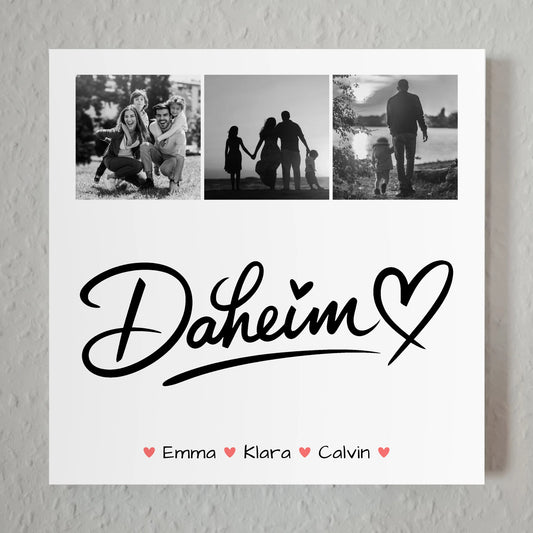 Wandbild Familie Personalisiert Fotocollage Familie Für Dein Daheim 1