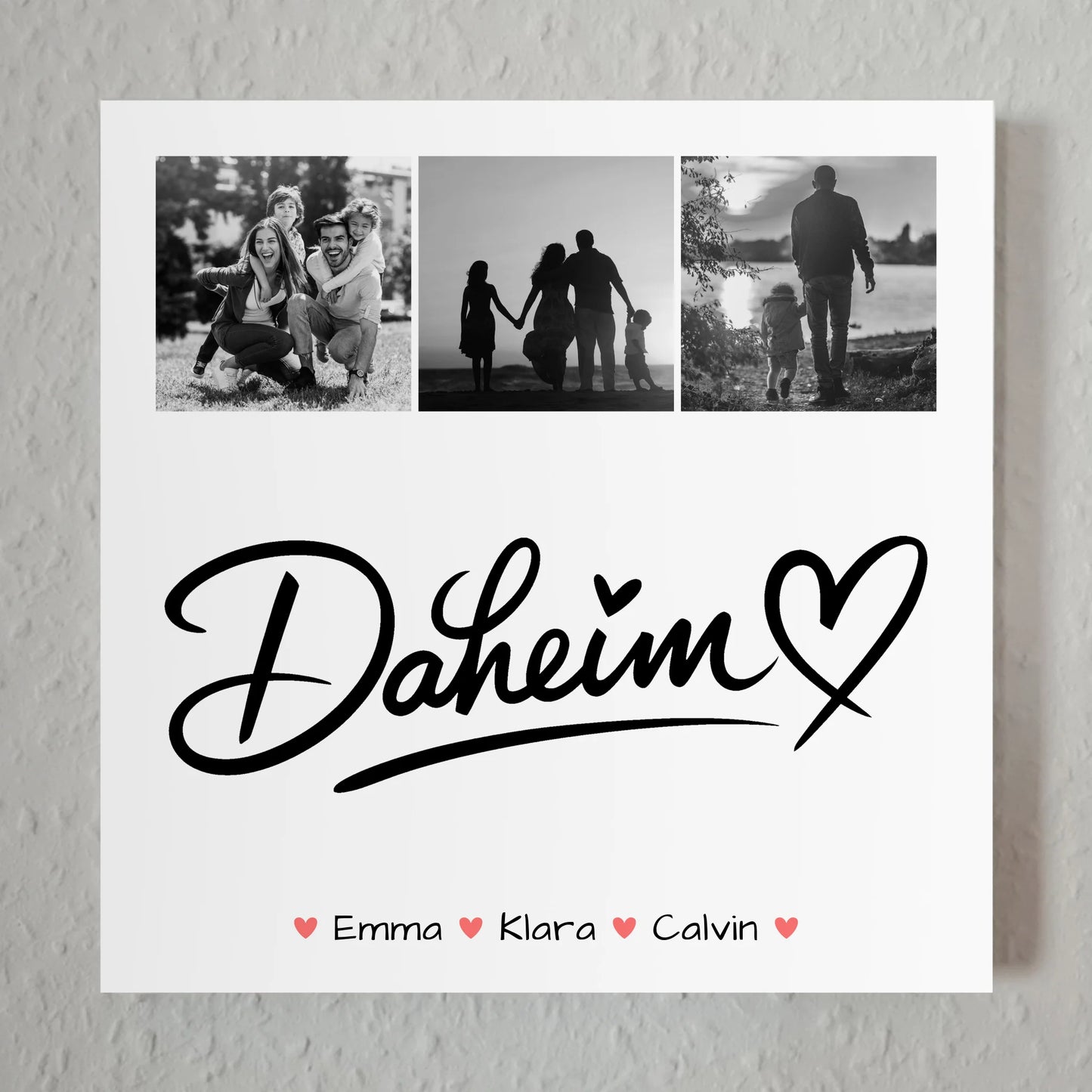 Wandbild Familie Personalisiert Fotocollage Familie Für Dein Daheim 7