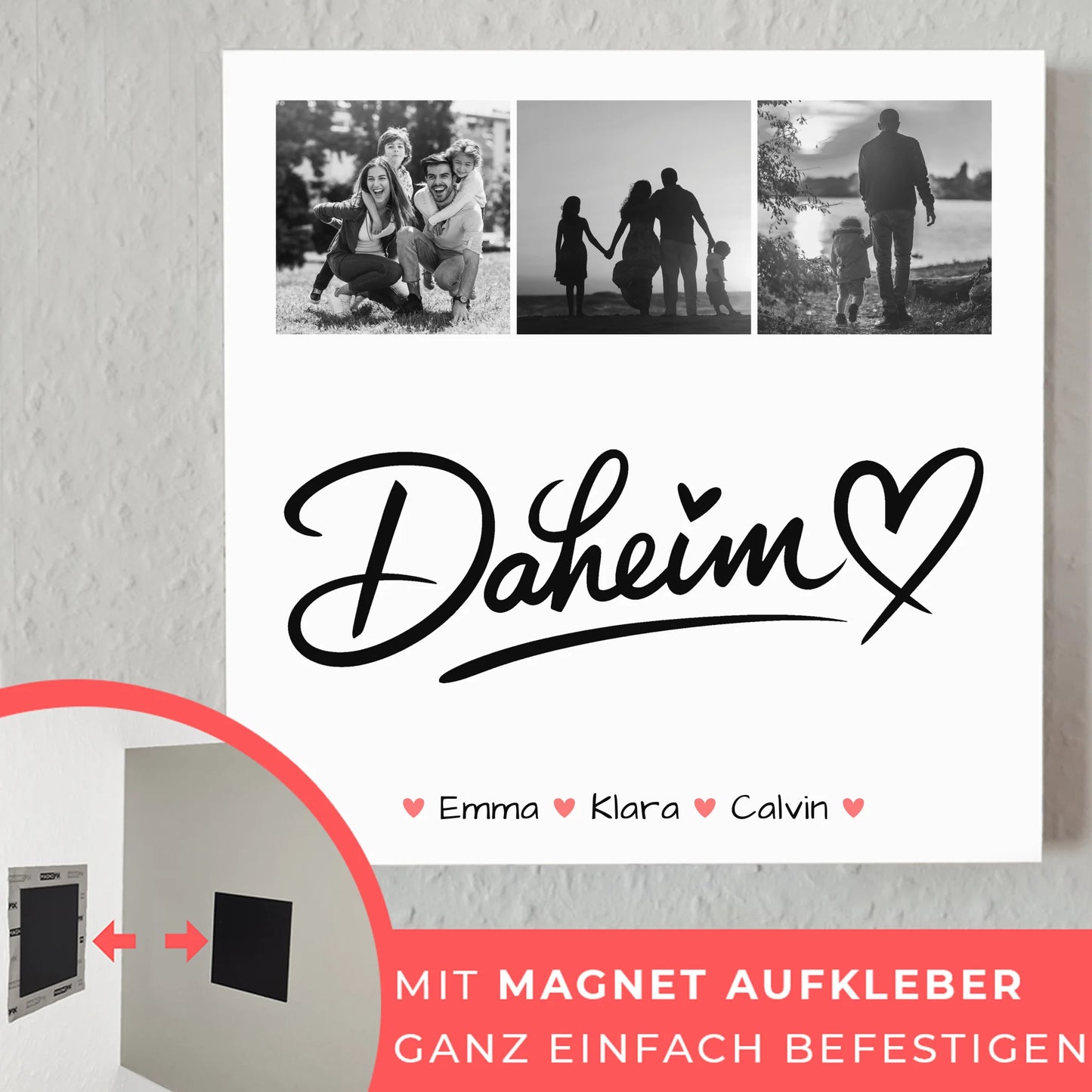 Wandbild Familie Personalisiert Fotocollage Familie Für Dein Daheim 10