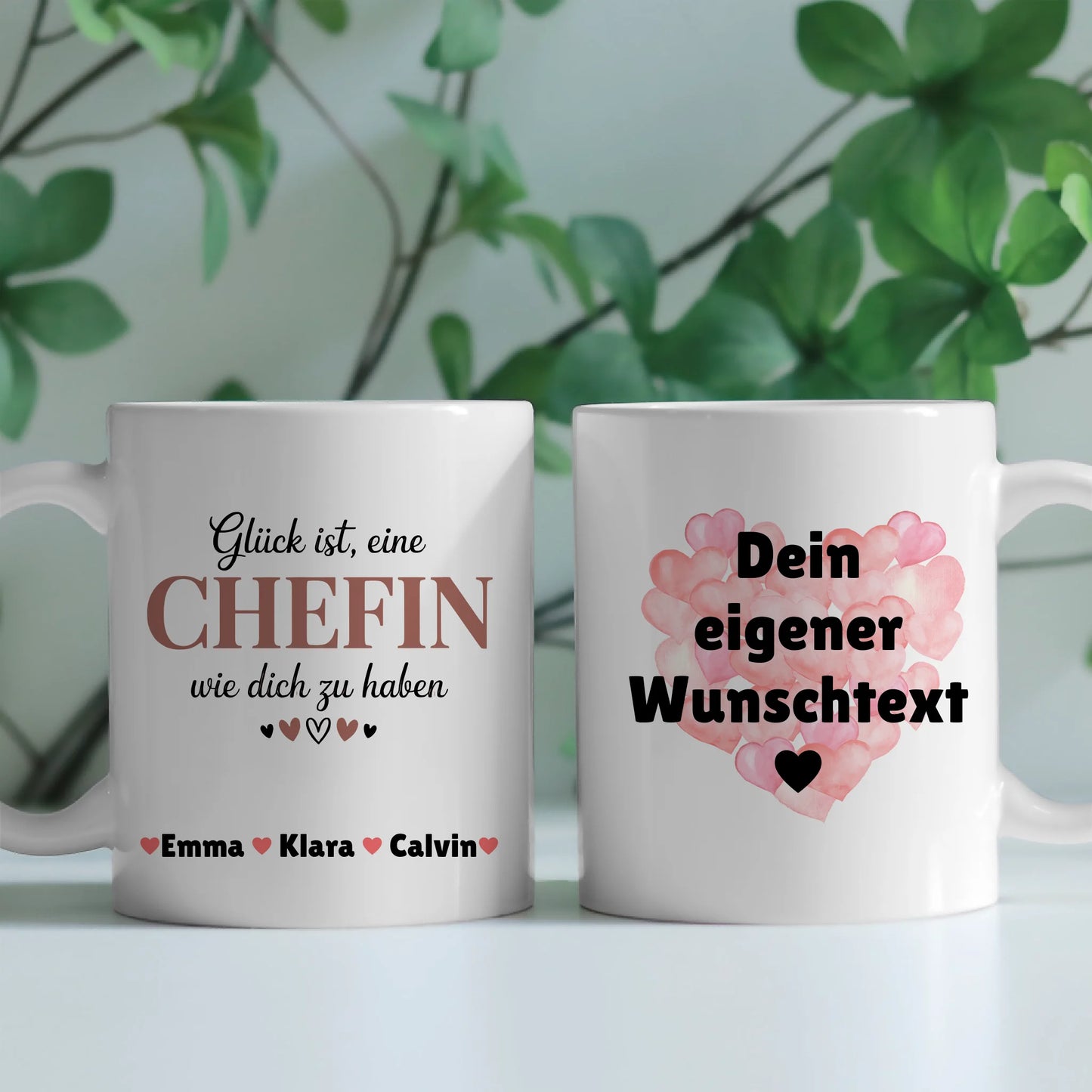 Ausgefallene Tassen Mit Namen Chefin mit Wunschtext personalisierte Geschenkidee 2