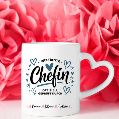 Personalisierte Tasse Mit Namen Geschenk für Chefin Büro Kaffeetasse 8