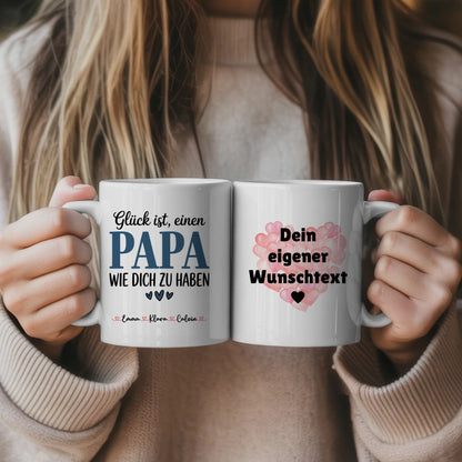 Vatertag Tasse Personalisierte Geschenkidee für Papa mit Wunschtext individuell gestalten 5