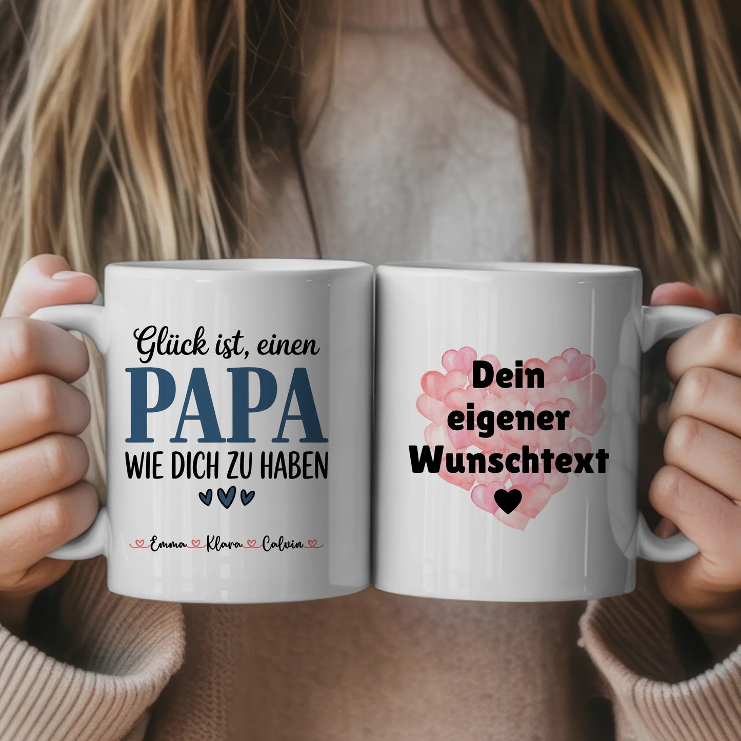 Vatertag Tasse Personalisierte Geschenkidee für Papa mit Wunschtext individuell gestalten 1