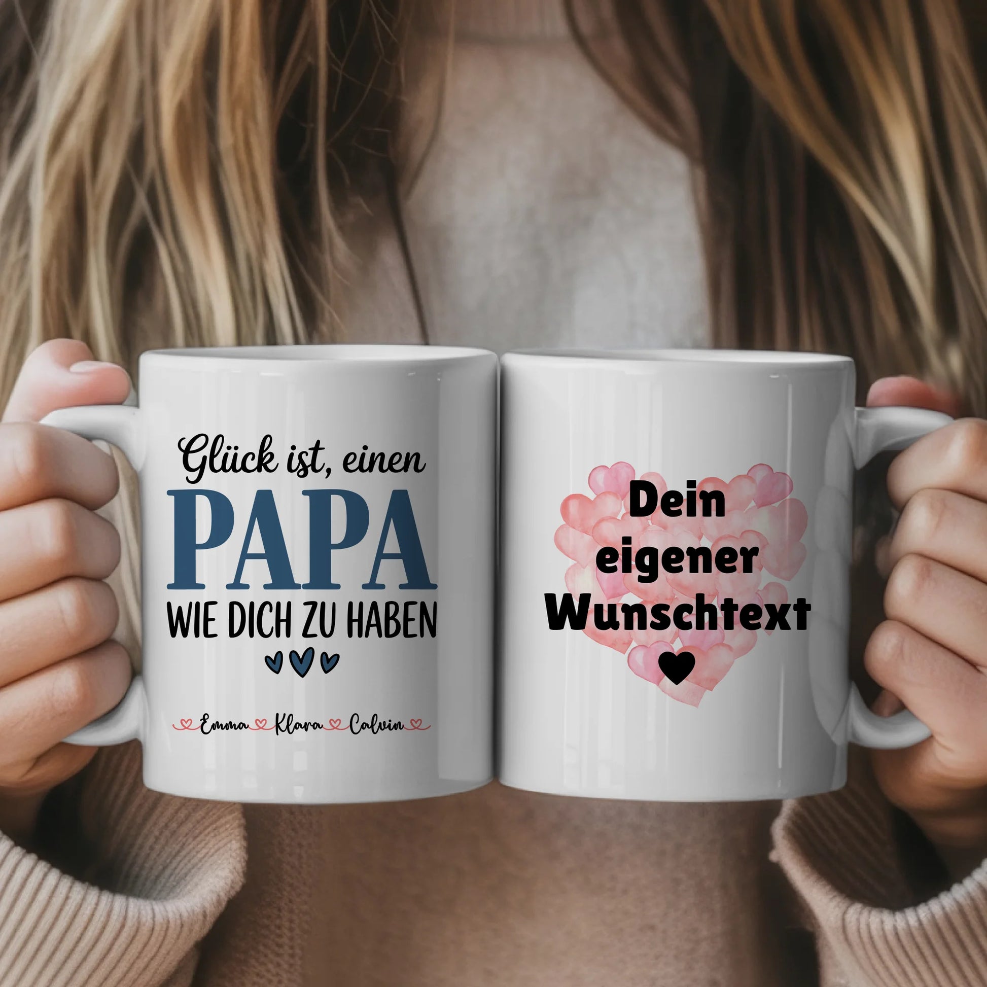 Vatertag Tasse Personalisierte Geschenkidee für Papa mit Wunschtext individuell gestalten 1