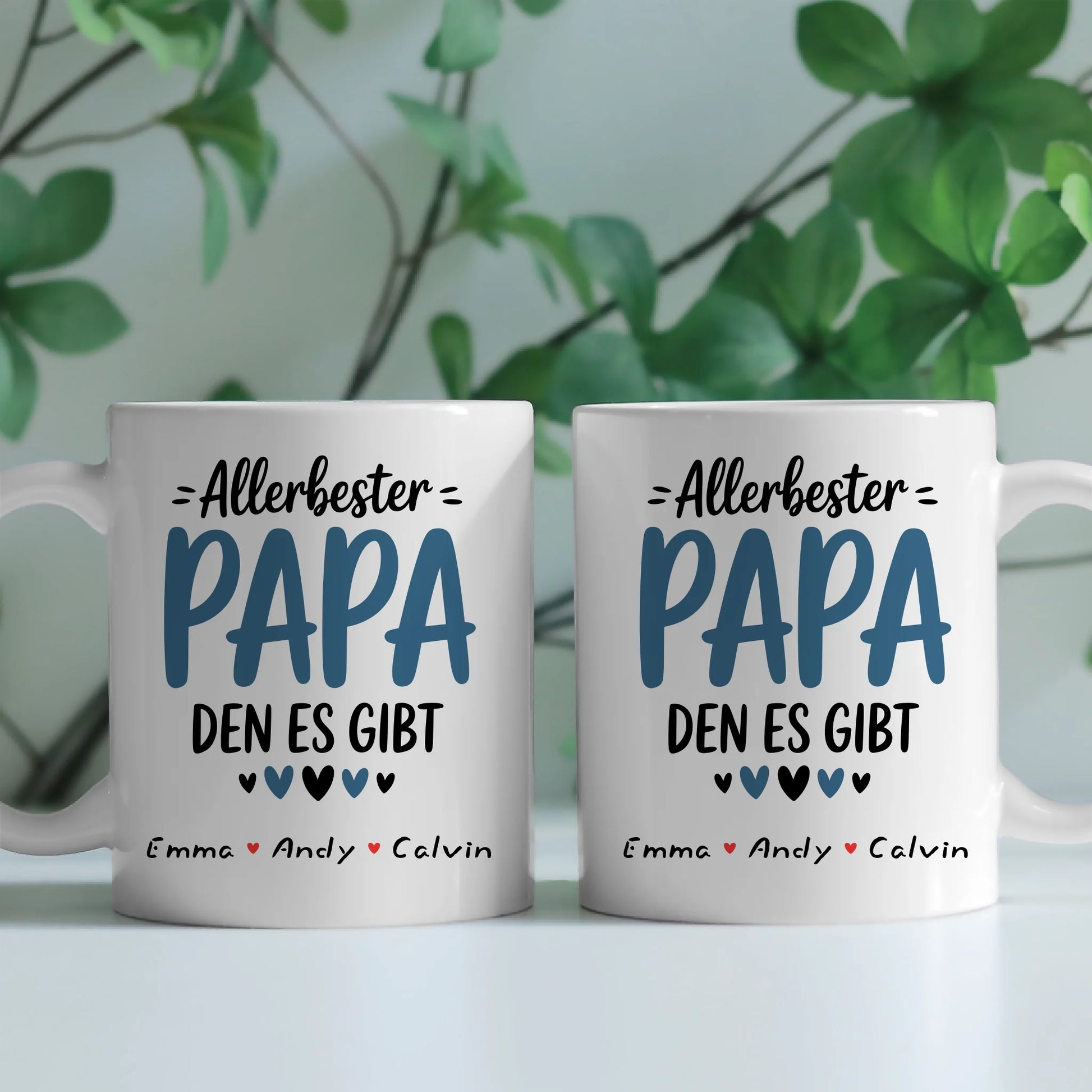 Tasse Papa personalisiert Geschenk für Papa mit Namen Fototasse Vatertag Geburtstag 2