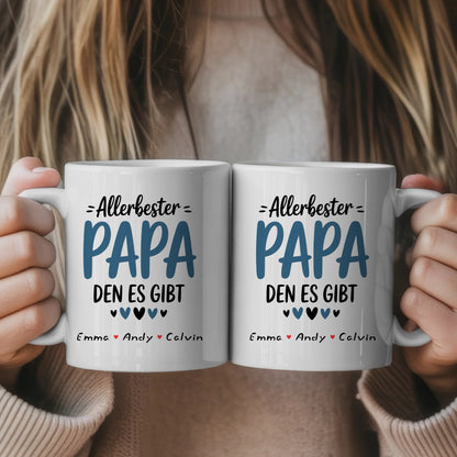 Tasse Papa personalisiert Geschenk für Papa mit Namen Fototasse Vatertag Geburtstag 1