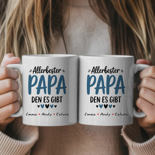 Tasse Papa personalisiert Geschenk für Papa mit Namen Fototasse Vatertag Geburtstag 1