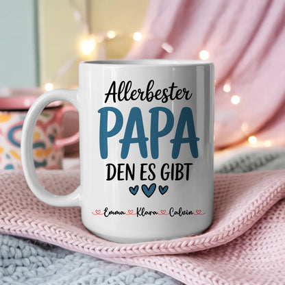Tasse Vatertag Personalisiert mit Fotocollage Geschenk für Papa mit eigenem Bild 3