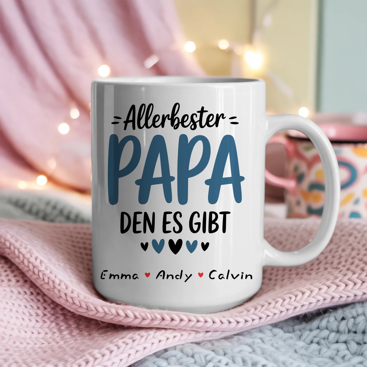 Tasse Papa personalisiert Geschenk für Papa mit Namen Fototasse Vatertag Geburtstag 4