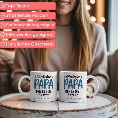 Tasse Papa personalisiert Geschenk für Papa mit Namen Fototasse Vatertag Geburtstag 6