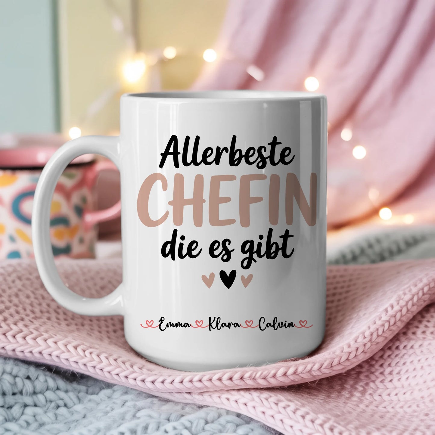 Tasse Mit Namen Und Spruch Chefin Personalisiertes Geschenk für Büro und Alltag 3
