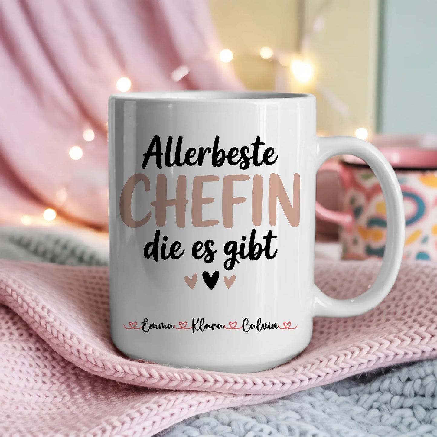 Tasse Mit Namen Und Spruch Chefin Personalisiertes Geschenk für Büro und Alltag 4