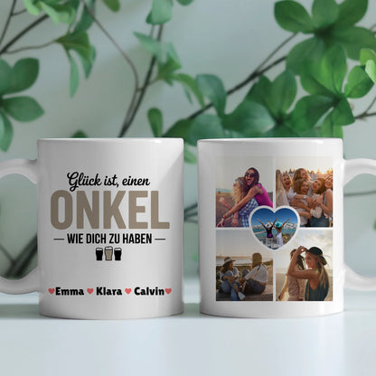 Tasse Mit Namen Und Spruch für Onkel Fotocollage personalisiertes Geschenk 2