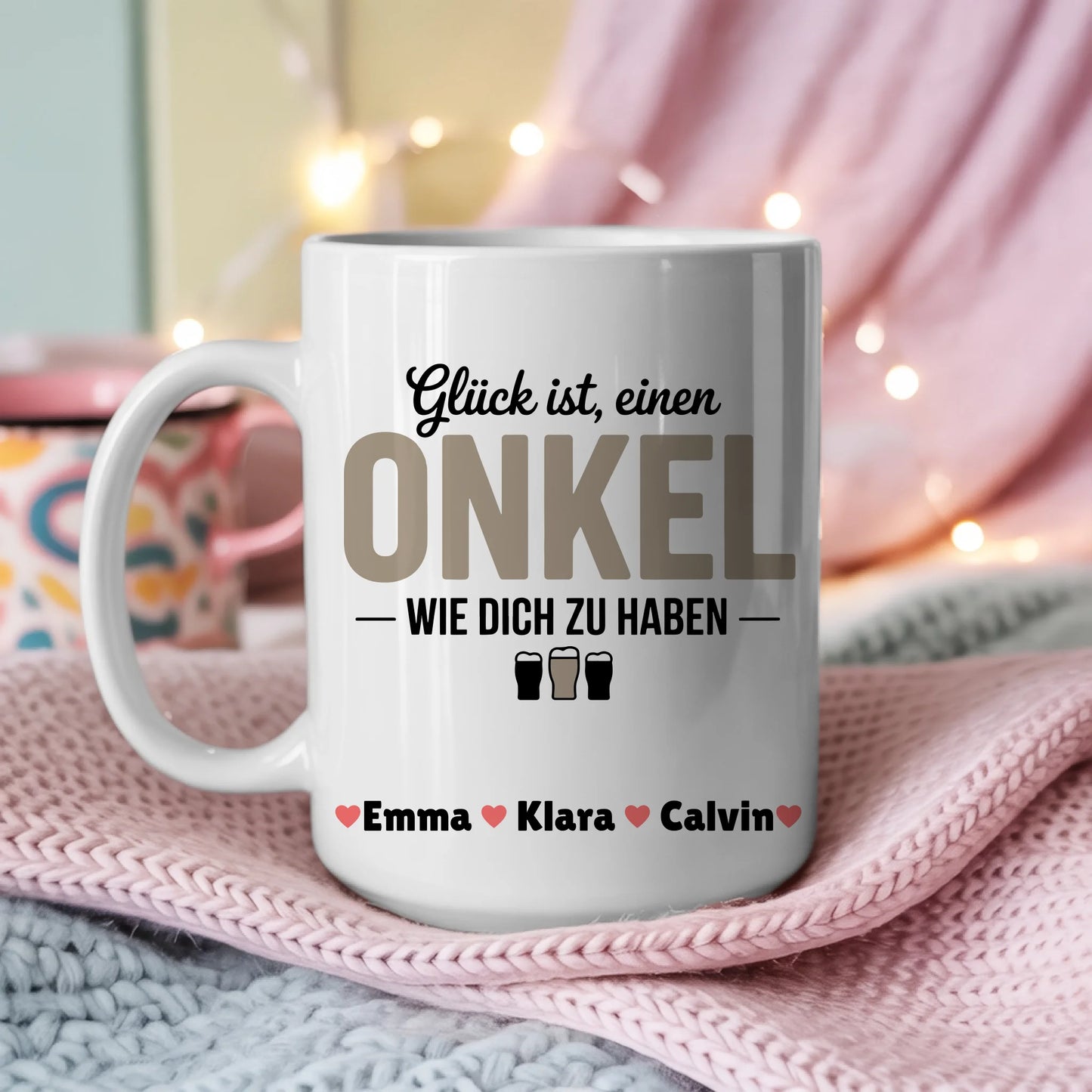 Tasse Mit Namen Und Spruch für Onkel Fotocollage personalisiertes Geschenk 3