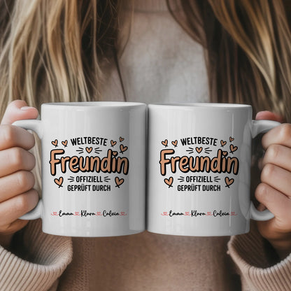 Beste Freundinnen Tasse personalisiertes Geschenk für die beste Freundin 1