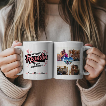 Tasse Freundschaft Personalisiert Fotocollage Geschenk Beste Freundin 5