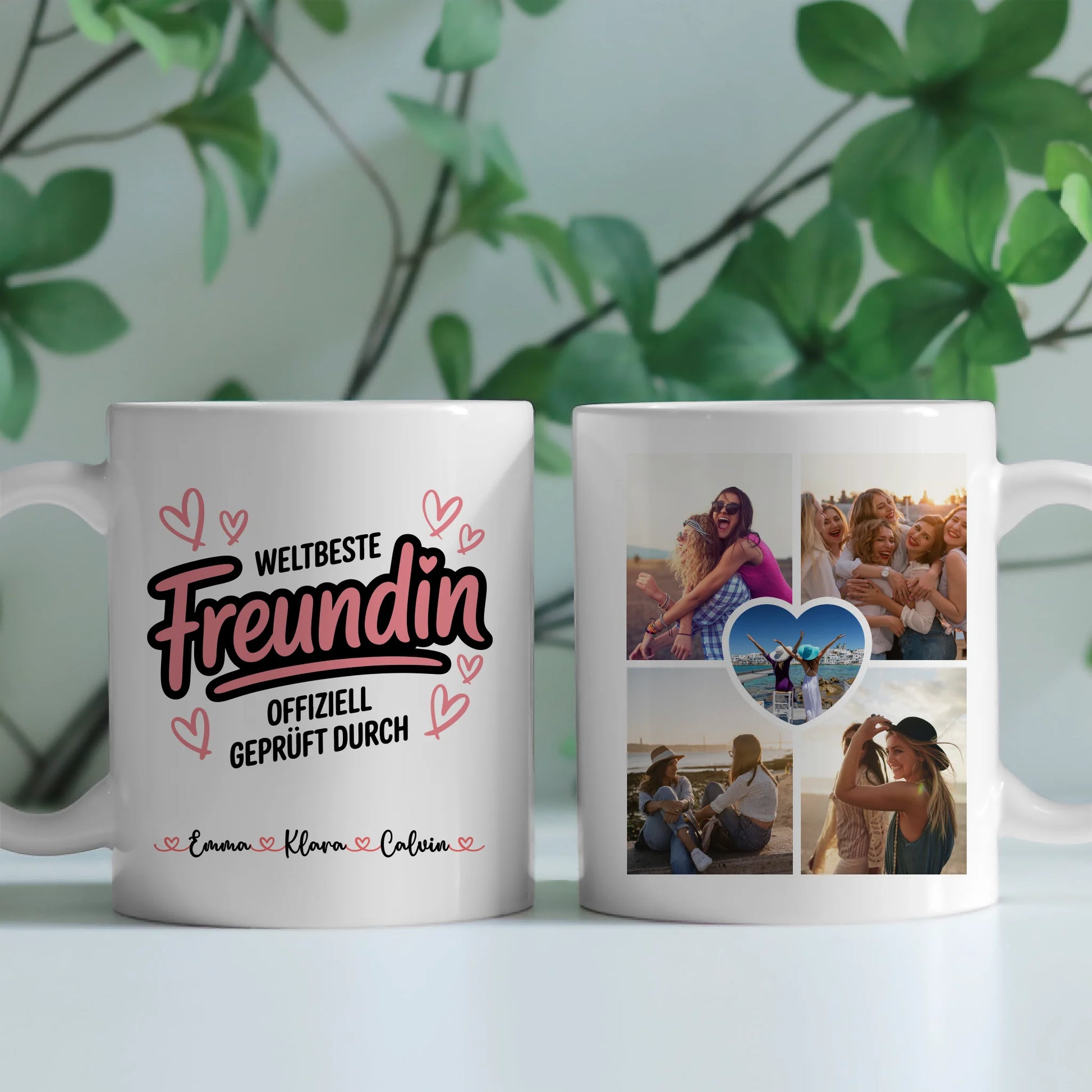 Tasse Freundschaft Personalisiert Fotocollage Geschenk Beste Freundin 2