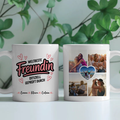 Tasse Freundschaft Personalisiert Fotocollage Geschenk Beste Freundin 2