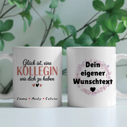 Personalisierte Tassen Für Mitarbeiter Kollegin mit Wunschtext Geschenk Büro individuell 2