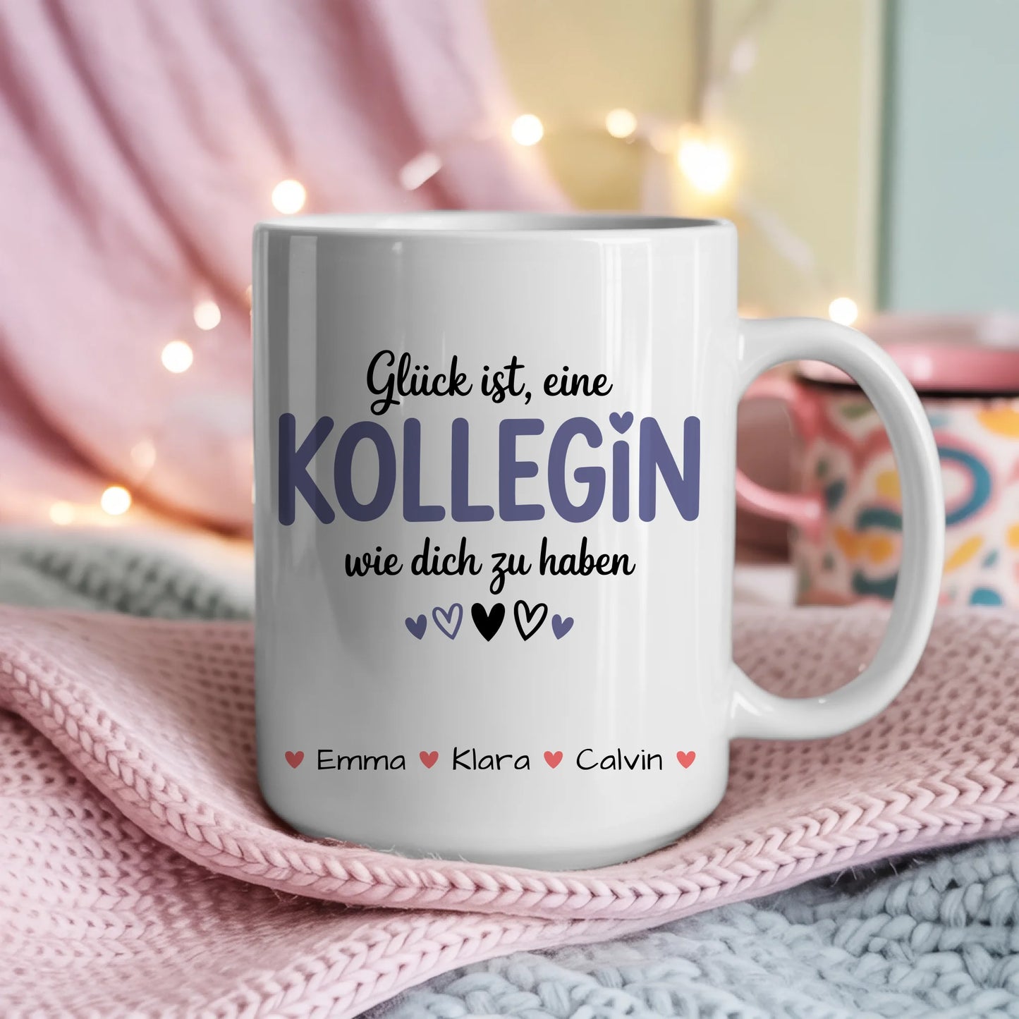 Personalisierte Tassen Für Mitarbeiter Kollegin Geschenkidee mit Namen für Büro und Team 4