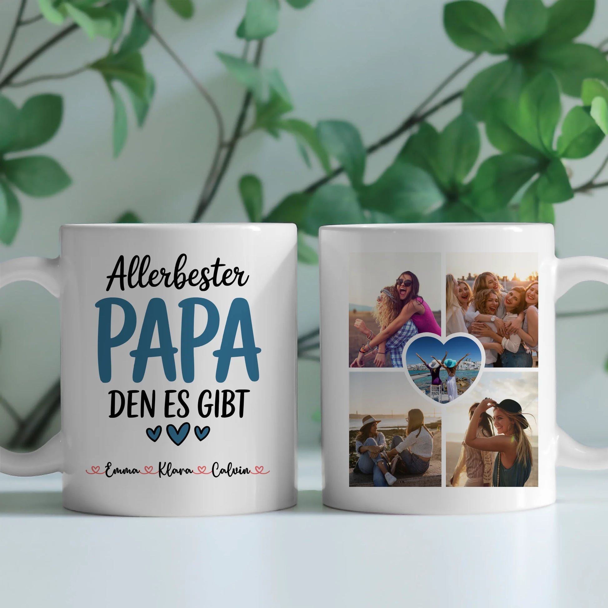 Tasse Vatertag Personalisiert mit Fotocollage Geschenk für Papa mit eigenem Bild 2