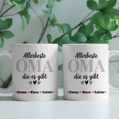 Tasse Oma personalisiert Geschenkidee für Oma mit Namen und Wunschtext 2