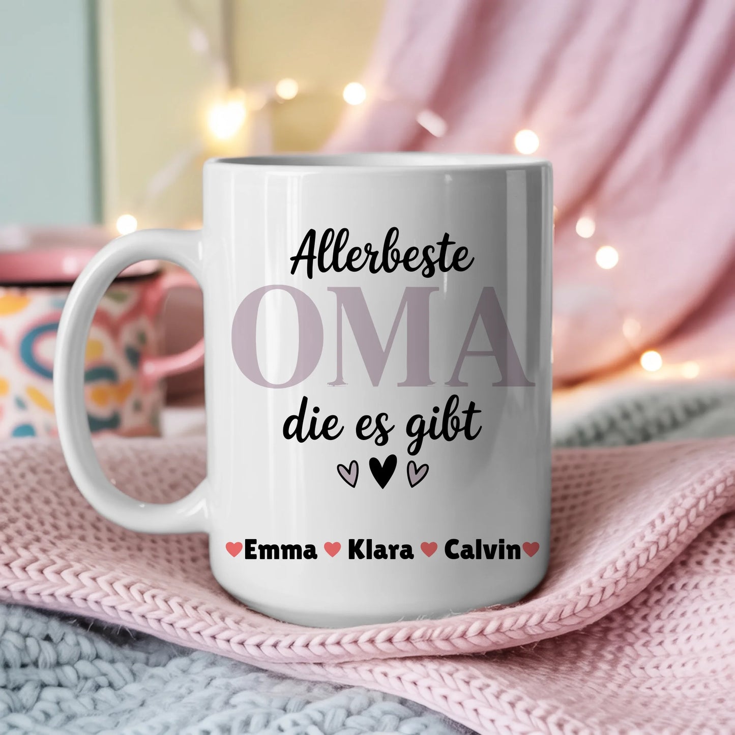 Tasse Oma personalisiert Geschenkidee für Oma mit Namen und Wunschtext 3