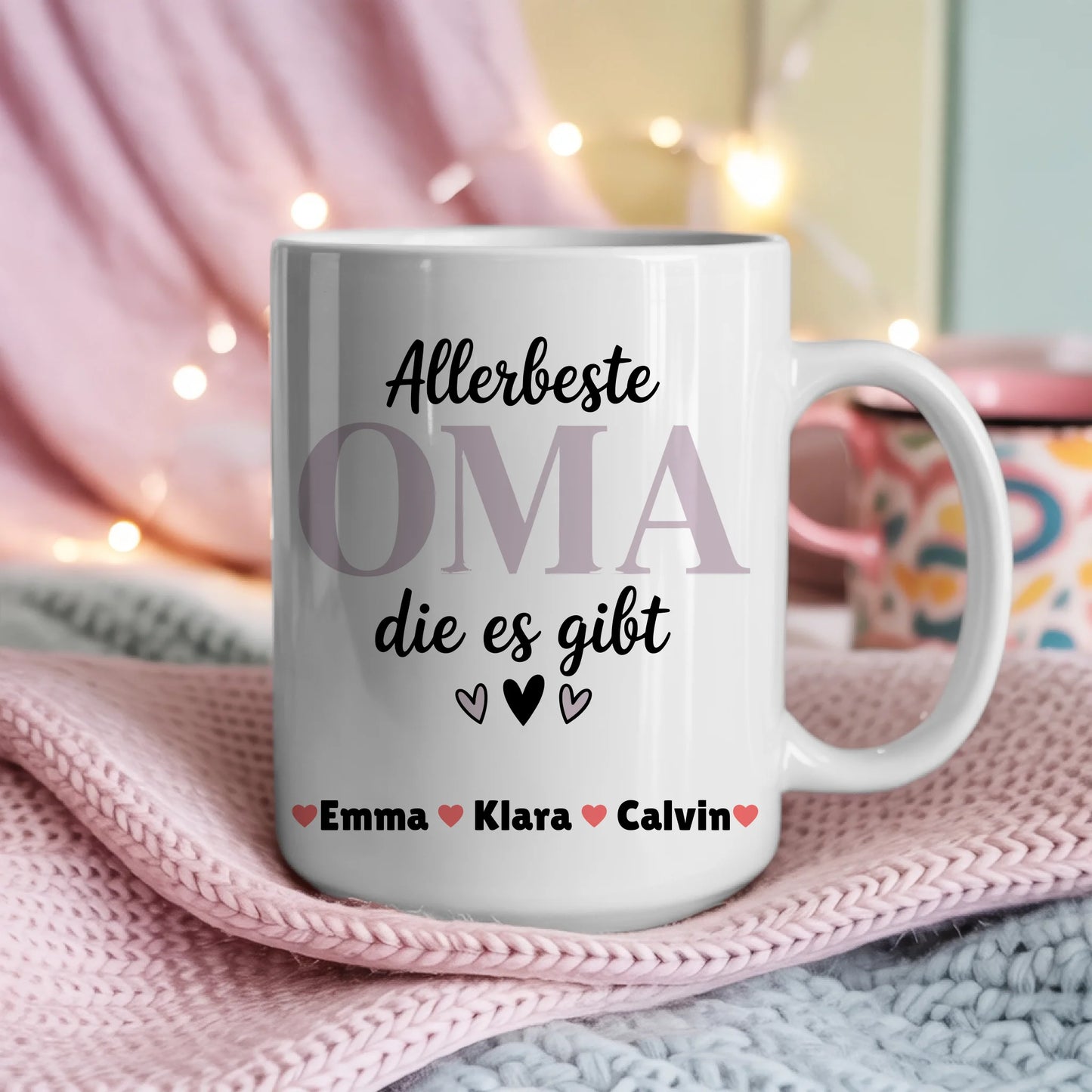 Tasse Oma personalisiert Geschenkidee für Oma mit Namen und Wunschtext 4