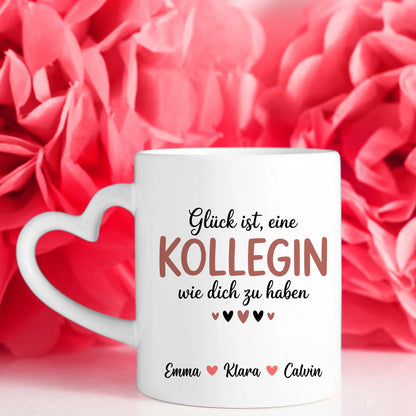 Personalisierte Tasse Arbeitskollegin Kollegin mit Wunschtext Geschenkidee Büro Abschied Freundschaft 7
