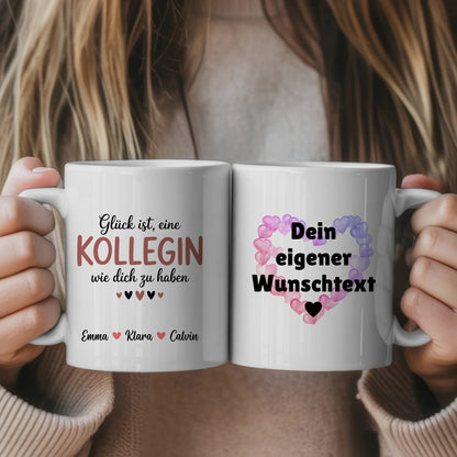 Personalisierte Tasse Arbeitskollegin Kollegin mit Wunschtext Geschenkidee Büro Abschied Freundschaft 1