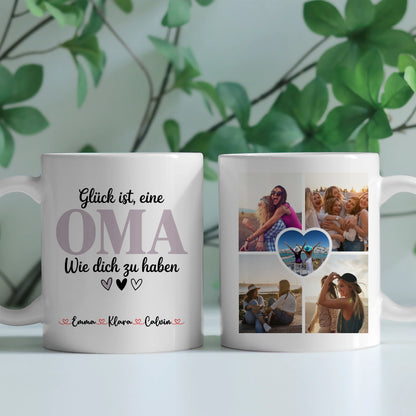 Personalisierte Tasse Oma mit Fotocollage Geschenkidee für Großmutter 2