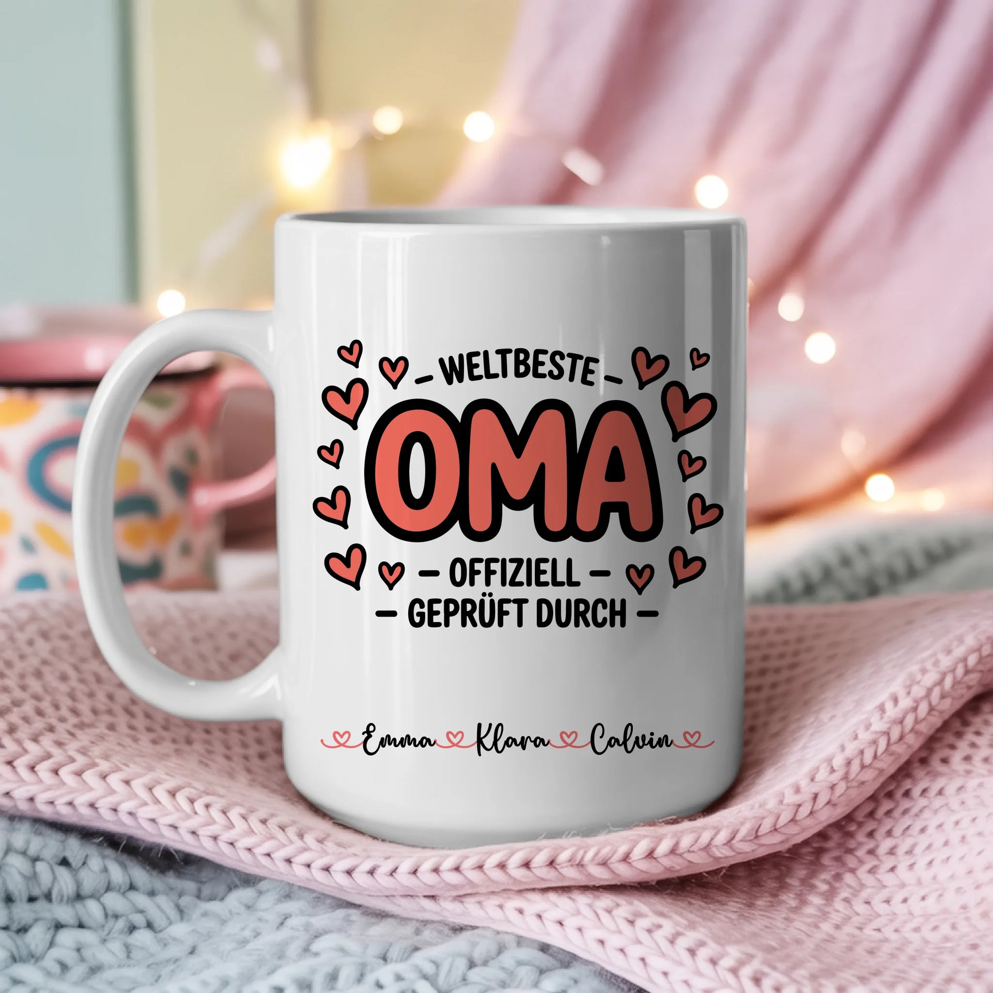 Personalisierte Tasse Oma Geschenk für Oma mit Namen Fototasse individuell bedruckt 3