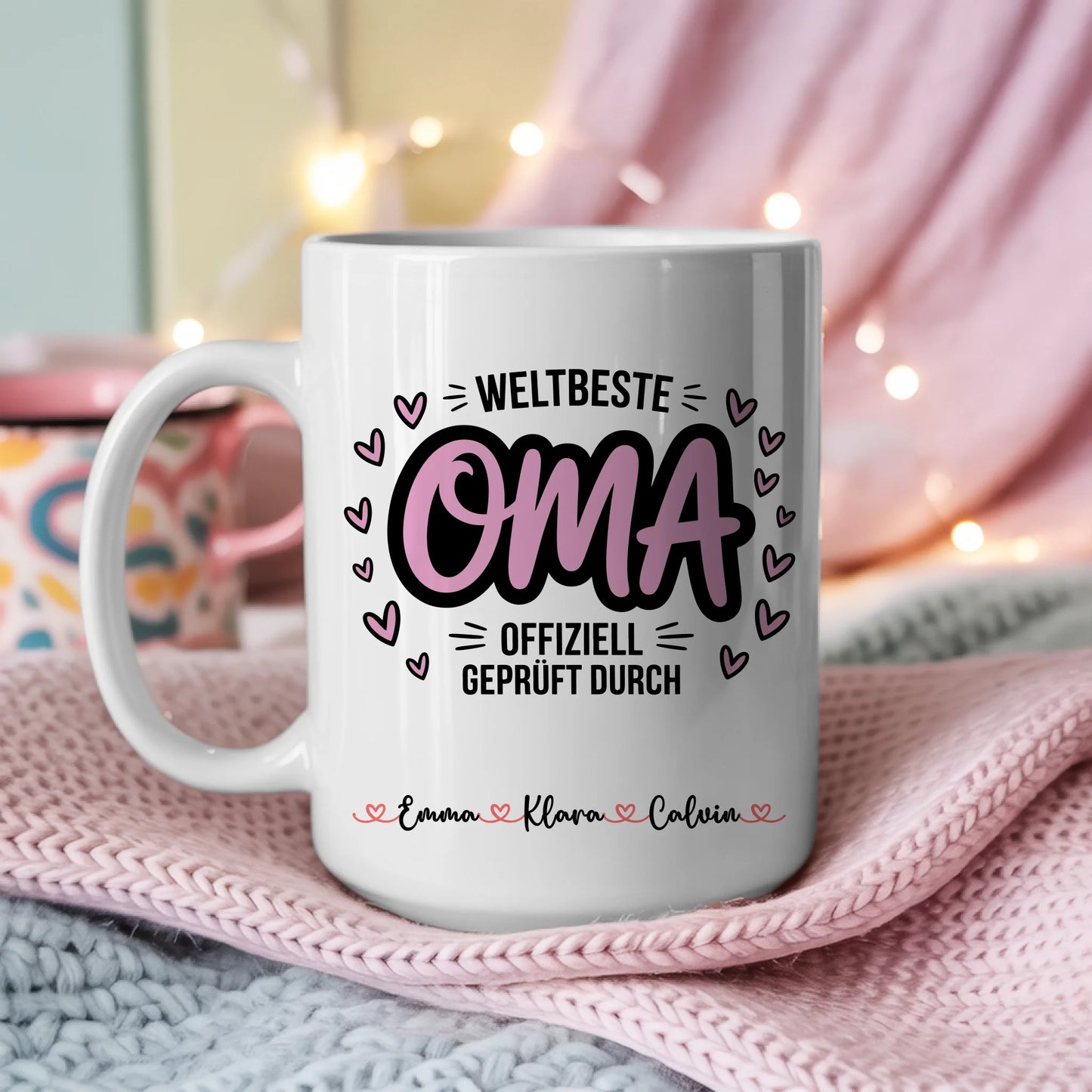 Oma Tasse Personalisiert Geschenk für Oma mit Wunschtext Individuell bedruckte Tasse 3