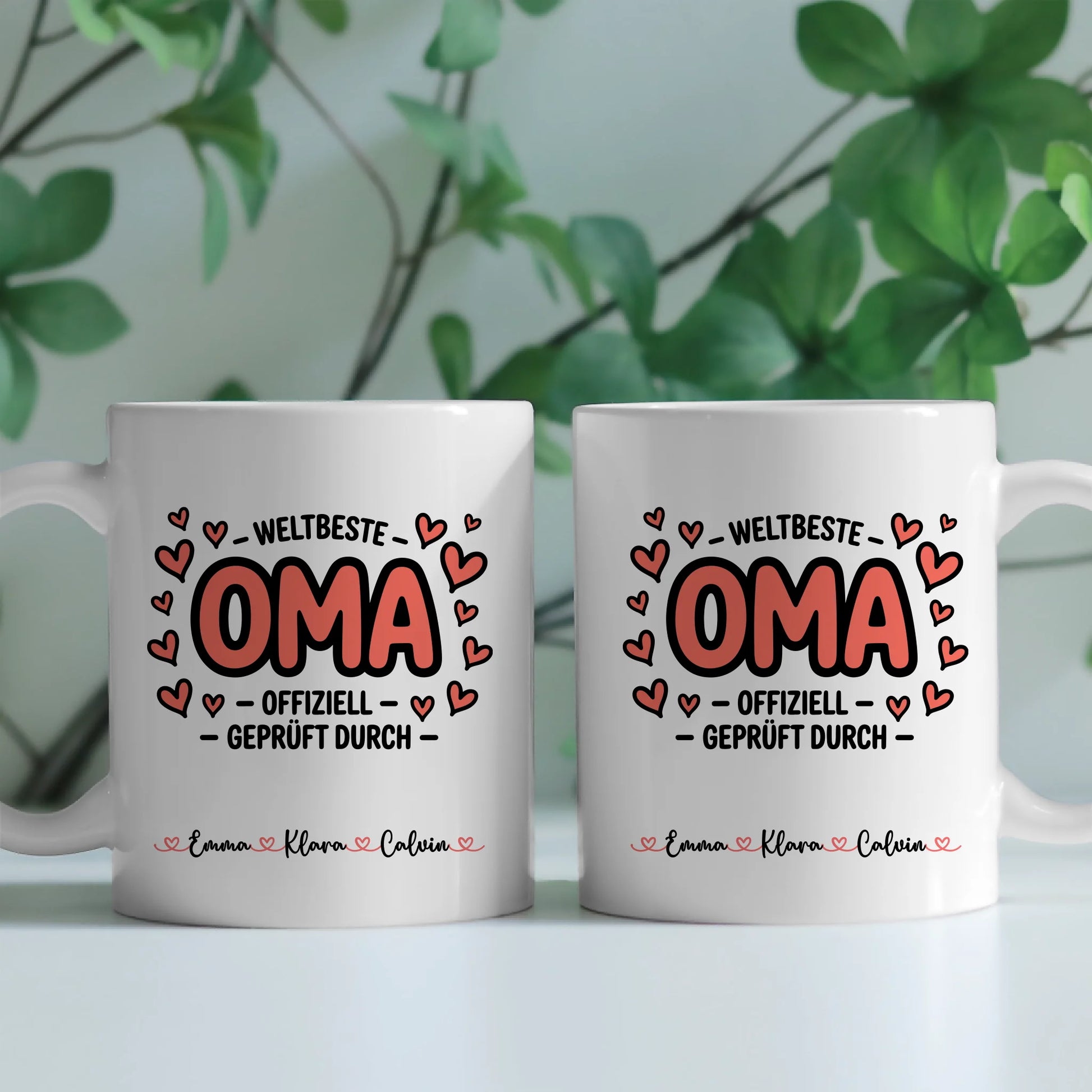 Personalisierte Tasse Oma Geschenk für Oma mit Namen Fototasse individuell bedruckt 2