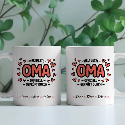 Personalisierte Tasse Oma Geschenk für Oma mit Namen Fototasse individuell bedruckt 2