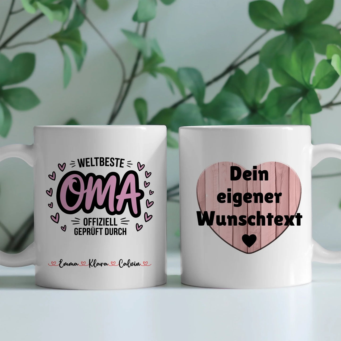 Oma Tasse Personalisiert Geschenk für Oma mit Wunschtext Individuell bedruckte Tasse 2