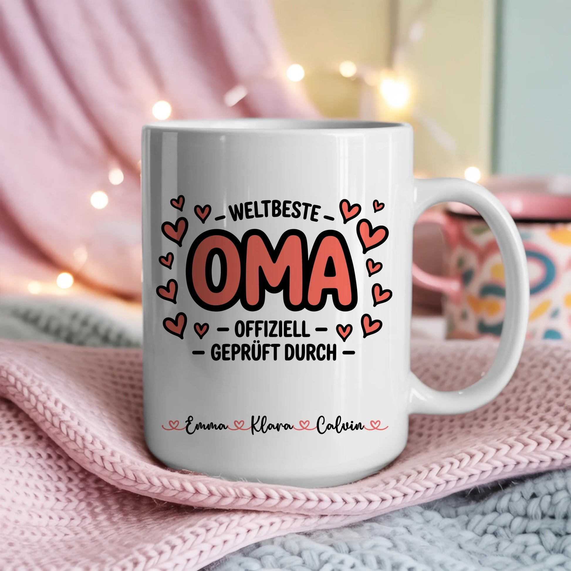 Personalisierte Tasse Oma Geschenk für Oma mit Namen Fototasse individuell bedruckt 4