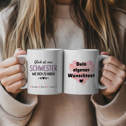 Tasse Beste Schwester Der Welt personalisiert Schwester mit Wunschtext 5