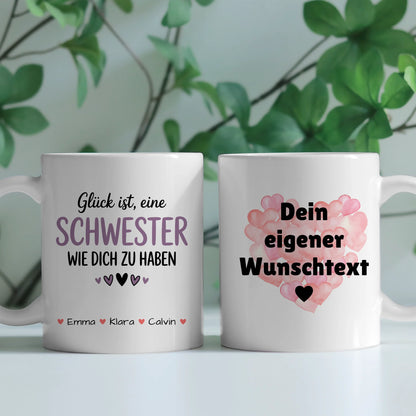 Tasse Beste Schwester Der Welt personalisiert Schwester mit Wunschtext 2