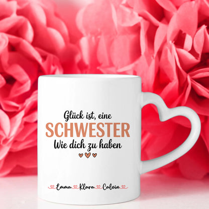 Seelenschwester Tasse personalisiert Geschenk für Schwester mit Namen und Spruch 8
