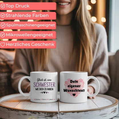 Tasse Beste Schwester Der Welt personalisiert Schwester mit Wunschtext 6