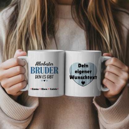 Ausgefallene Tassen Mit Namen Bruder mit Wunschtext personalisierte Geschenkidee für Männer 5