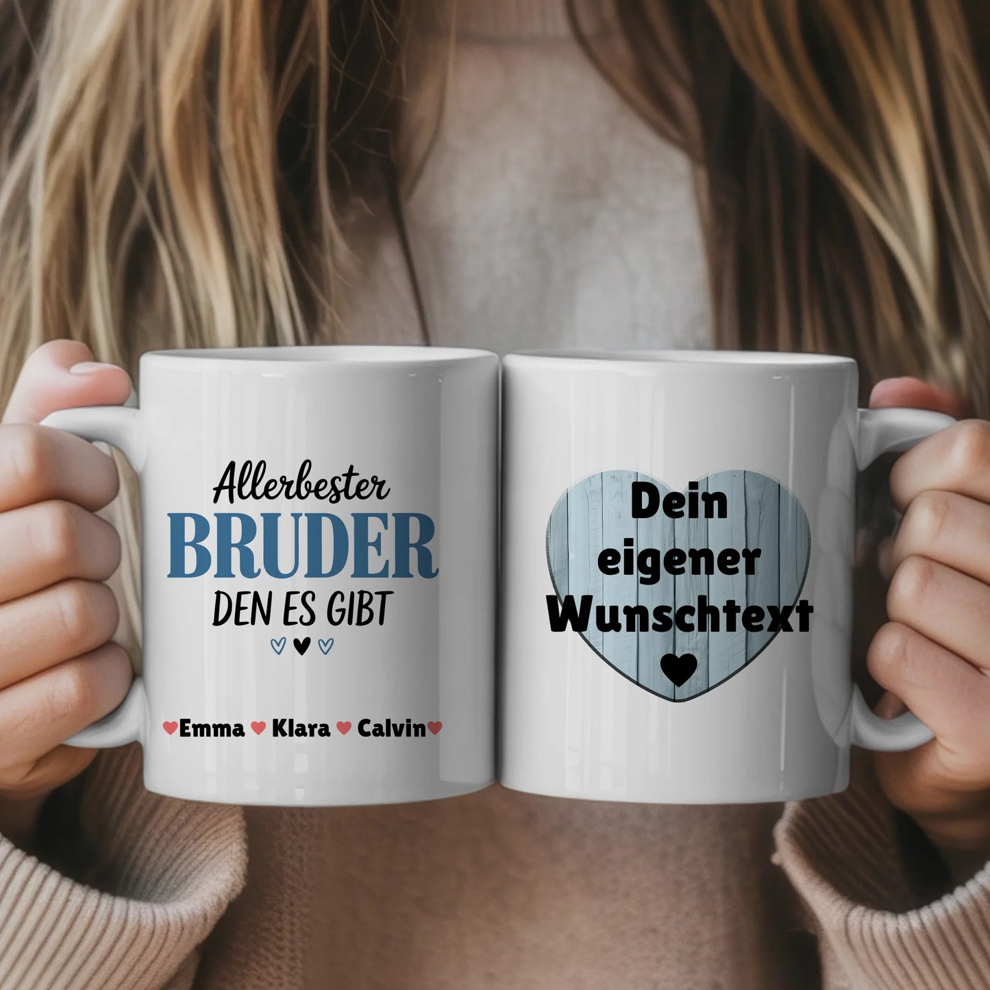 Ausgefallene Tassen Mit Namen Bruder mit Wunschtext personalisierte Geschenkidee für Männer 1