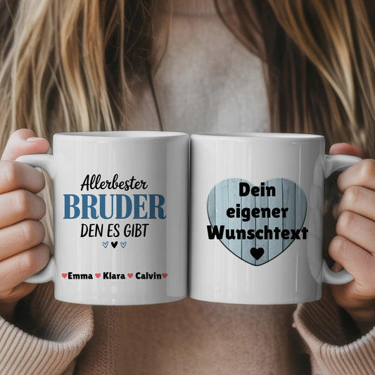 Ausgefallene Tassen Mit Namen Bruder mit Wunschtext personalisierte Geschenkidee für Männer 1
