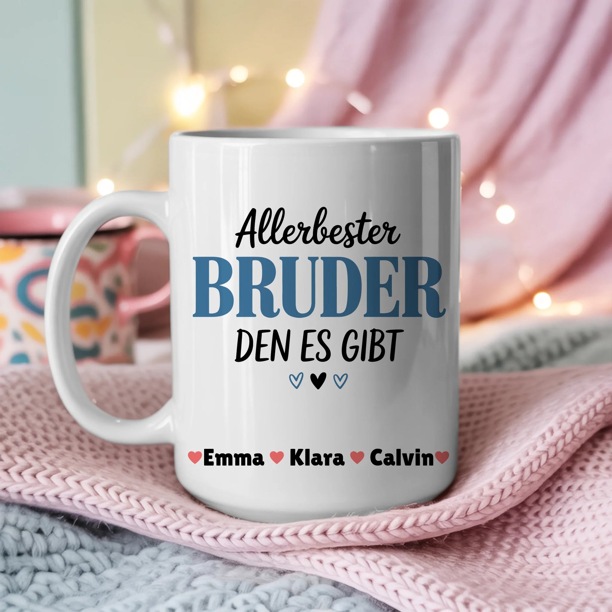 Ausgefallene Tassen Mit Namen Bruder mit Wunschtext personalisierte Geschenkidee für Männer 3
