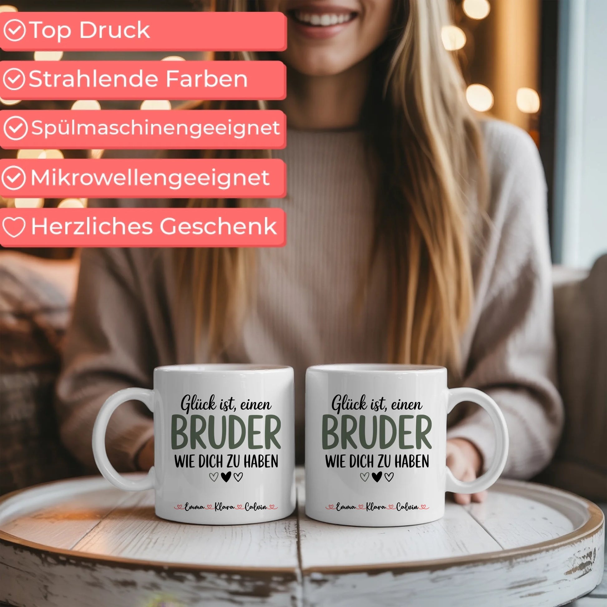 Tasse Mit Namen Und Spruch Bruder Personalisiertes Geschenk für Bruder Geburtstag oder Weihnachten 6