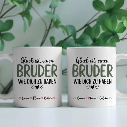 Tasse Mit Namen Und Spruch Bruder Personalisiertes Geschenk für Bruder Geburtstag oder Weihnachten 2
