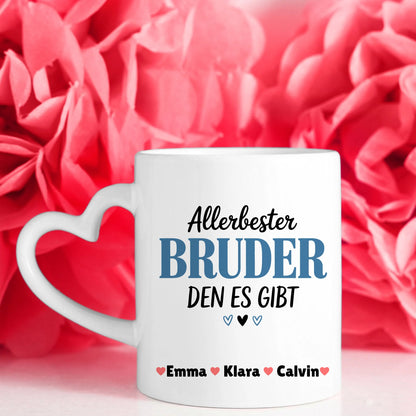 Ausgefallene Tassen Mit Namen Bruder mit Wunschtext personalisierte Geschenkidee für Männer 7